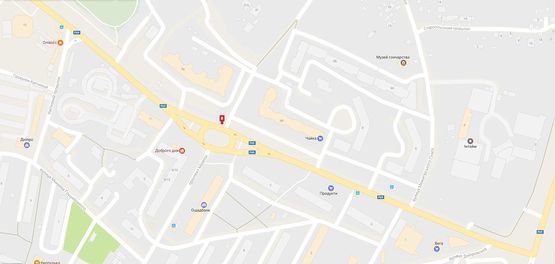 Схема рекламной плоскости по адресу После поворота на ул. Шолуденко, 6-Г