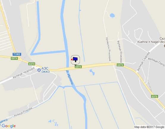 Схема рекламной плоскости по адресу м. Ірпінь, траса М-07, км 23+150 право