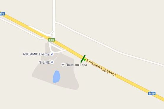 Схема рекламной плоскости по адресу Кільцева дорога (на Шегіні)