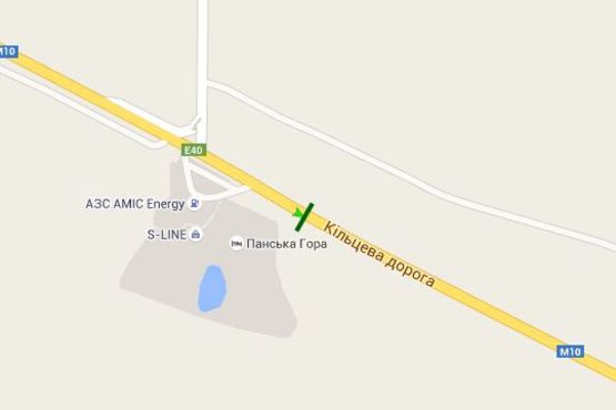 Схема рекламной плоскости по адресу Кільцева дорога (на Київ)