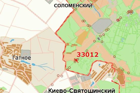 Схема рекламной плоскости по адресу Київ - Одеса, 01км+600м до  Києва (в напр. Одессы)