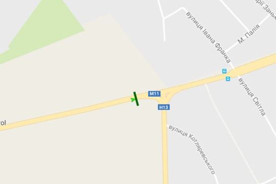 Схема рекламной плоскости по адресу Городоцька вул. (на Львів)