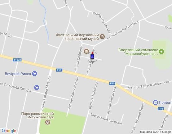 Схема рекламної площини за адресою г.Фастов, ул.Радянская, 4, Торговый центр Европорт,  Еко Маркет