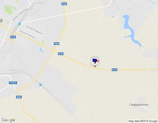 Схема рекламной плоскости по адресу г.Фастов,  трасса Фастов-Мытница 2км, выезд, въезд на Киев