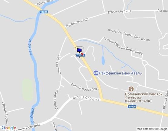 Схема рекламной плоскости по адресу ул. Героев Танкистов, ГАИ, из центра, к жилмассивам Журавлёвка, Кадлубица, дорога на Житомир (слева)