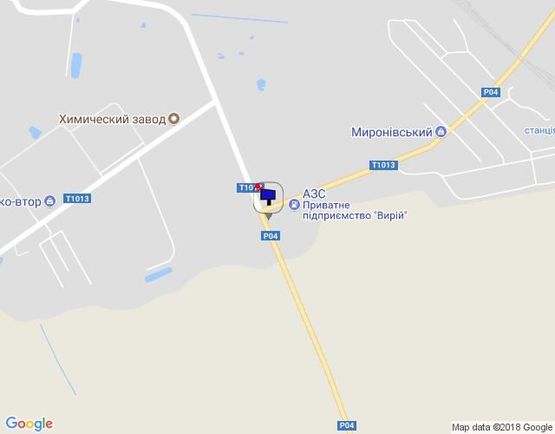 Схема рекламной плоскости по адресу ул. Червоный шлях перекресток с  Окружной, перед газо-заправкой, выезд на Белую Церковь, Умань