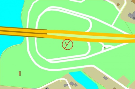 Схема рекламной плоскости по адресу Бажана проспект, 300м от ст.м."Славутич"