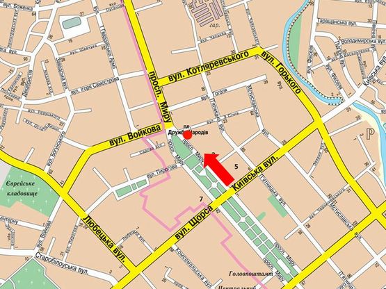 Схема рекламной плоскости по адресу проспект Мира 55 центр Право (сторона А)