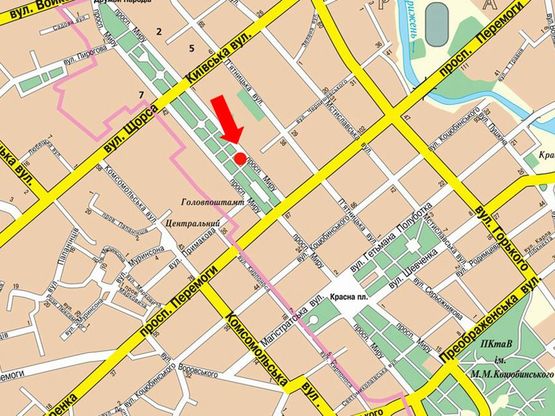 Схема рекламной плоскости по адресу проспект Мира 49, магазин Космо (Сторона Б)