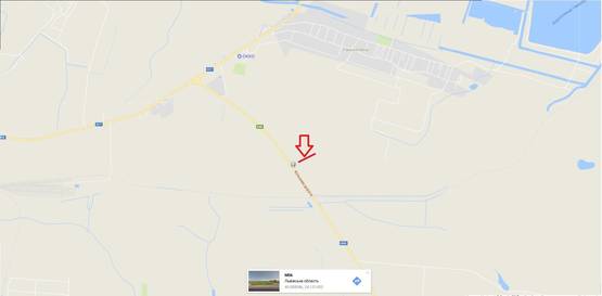 Схема рекламной плоскости по адресу Обїздна Н-17, після зїзда з траси М-06, Київ-Чоп в сторону Винників, (лівий)