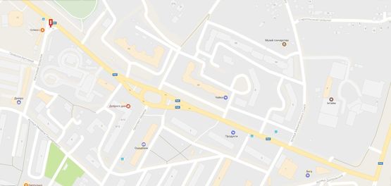 Схема рекламної площини за адресою Возле дома Шолуденко, 13-Б