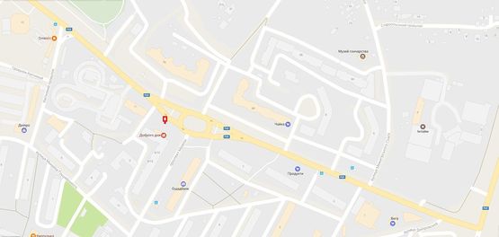 Схема рекламної площини за адресою 40 м. до поворота на пр-т Мазепы