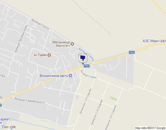 Схема рекламной плоскости по адресу вул.Ватутіна