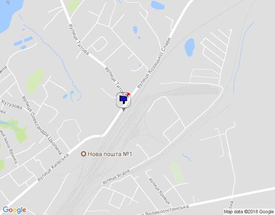 Схема рекламной плоскости по адресу г.Фастов,  ул.Кирова, 73