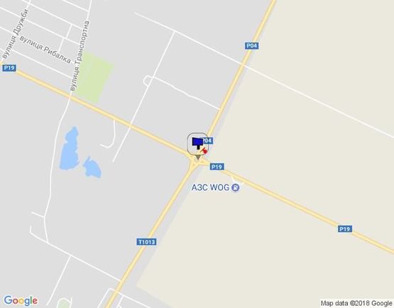 Схема рекламной плоскости по адресу перекресток ул. Якубовского и Окружной дороги, (клумба) въезд с Киева