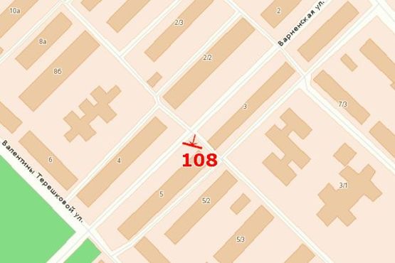 Схема рекламной плоскости по адресу ул. Варненская, 5