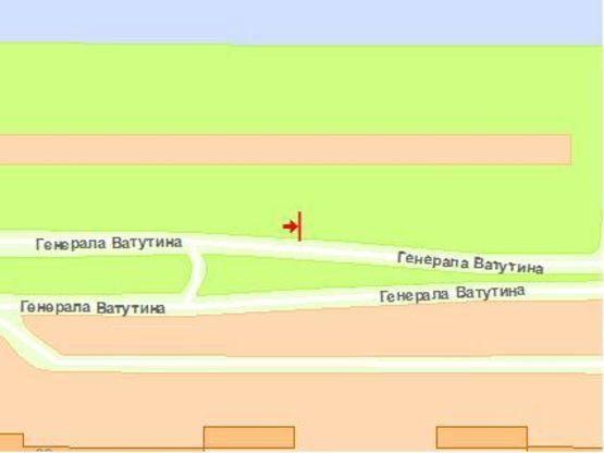 Схема рекламной плоскости по адресу Шухевича Романа просп., 22 (напротив)