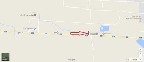 Схема рекламної площини за адресою Львів-Тернопіль, 13+400 лівроруч (м Винники)