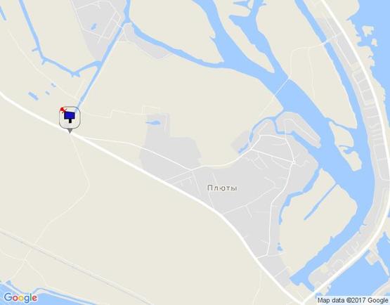 Схема рекламной плоскости по адресу поворот на с.Плюти,перед котеджним містечком "ПЛЮТОВО",  2+950 км. праворуч