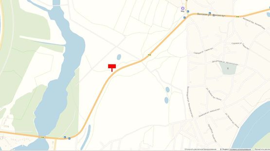 Схема рекламної площини за адресою Трасса Р-69, 800 м. после поворота на массив "Межречье", слева