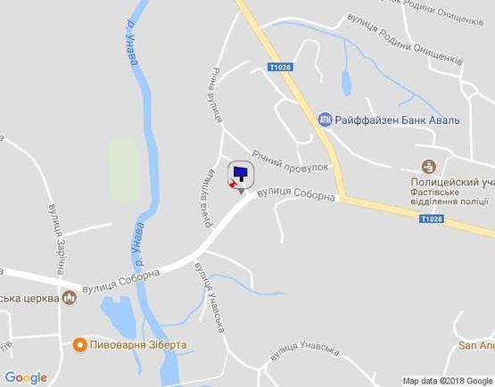 Схема рекламной плоскости по адресу ул. Соборная, 68, (центральная улица города)  от жилмассива Заречье, в центр