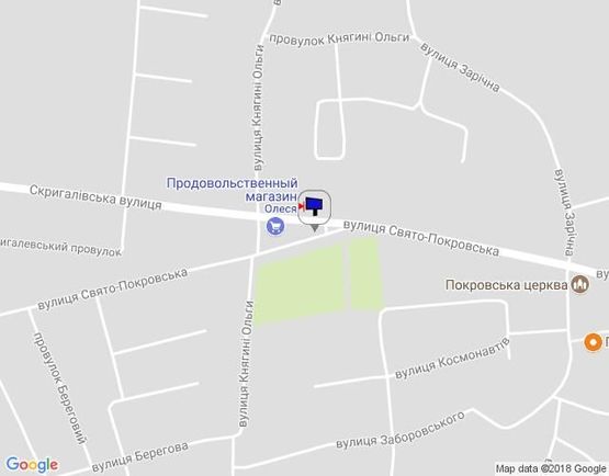 Схема рекламной плоскости по адресу г.Фастов перекресток ул.Димитрова и Скригалевской, з-д Оболонь, жилмассив Заречье