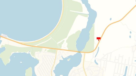 Схема рекламной плоскости по адресу Трасса Р-69, 400 м. после поворота на массив "Межречье", слева