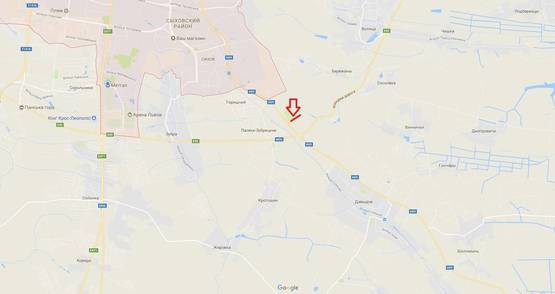 Схема рекламной плоскости по адресу Н-09 Мукачеве – І.Франківськ – Рогатин - Львів км. 437, в сторону с.Давидів (верхній)