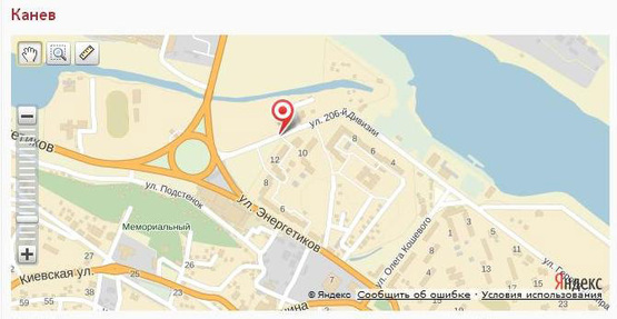 Схема рекламной плоскости по адресу вул. 206 Дивізії, 12