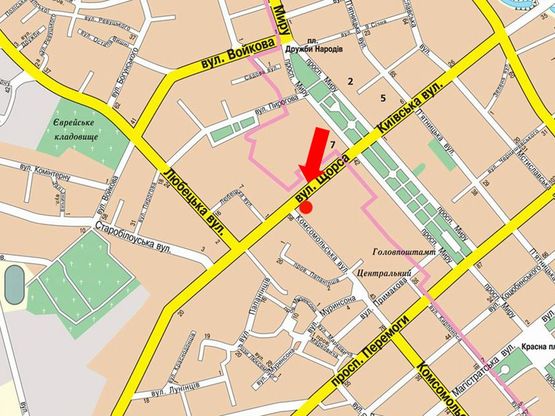 Схема рекламной плоскости по адресу ул Мазепы, 6, центр Лондон (сторона Б)