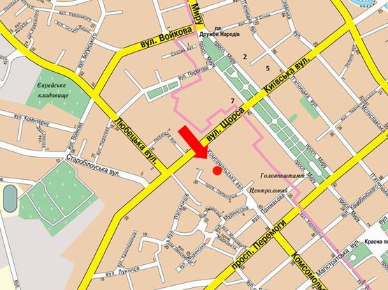 Схема рекламной плоскости по адресу ул Комсомольская 58 Агрохимия (сторона А)