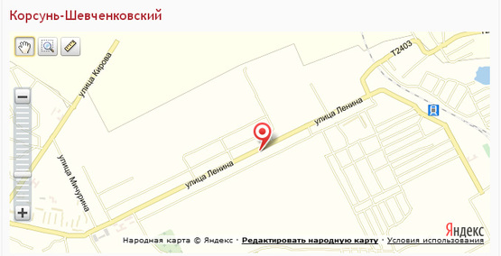 Схема рекламної площини за адресою вул. Леніна, 318