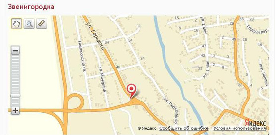 Схема рекламной плоскости по адресу вул. Горького/ вул. Рижанівська