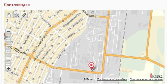 Схема рекламной плоскости по адресу вул. Дружбы, навпроти "Спец залізобетон"