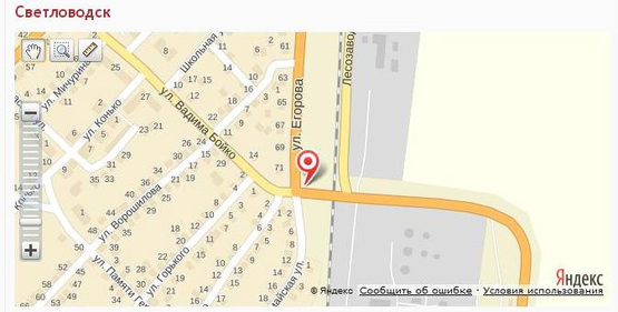 Схема рекламной плоскости по адресу вул.Городоцька, 71 (вул. Єгорова)