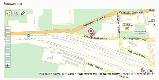 Схема рекламной плоскости по адресу вул. Михайла Грушевськогоул (вул.Жовтнева) "Шиномонтаж"