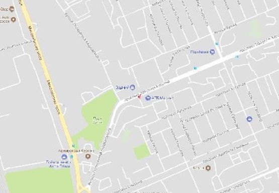 Схема рекламной плоскости по адресу 200 лет Херсона ул., 2