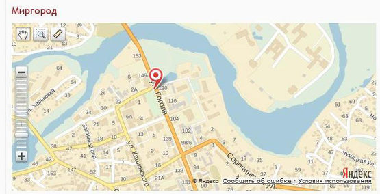 Схема рекламной плоскости по адресу вул. Гоголя, центральний вхід на стадіон