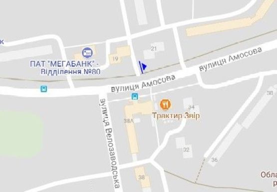 Схема рекламной плоскости по адресу Амосова ул., 19