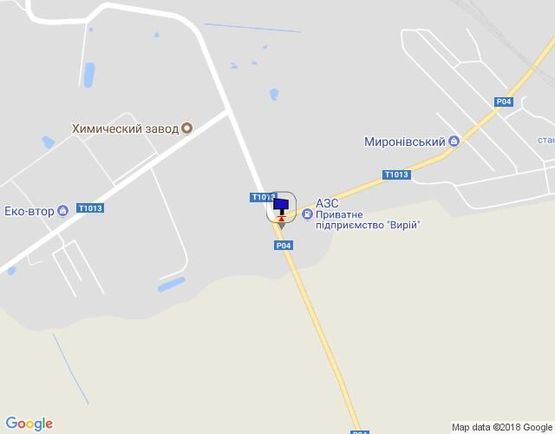 Схема рекламной плоскости по адресу ул. Червоный шлях перекресток с Окружной, за газо-заправкой, въезд с Белой Церкви, Умани