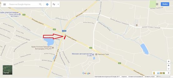 Схема рекламної площини за адресою Західний обхід м. Львова, км 12+0 праворуч. Гот. Панська Гора