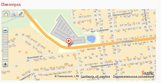 Схема рекламной плоскости по адресу вул. Західна, 9