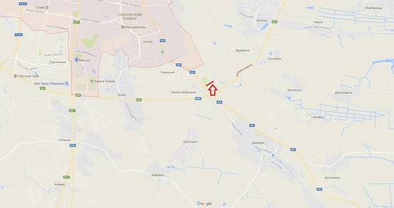 Схема рекламной плоскости по адресу Н-09 Мукачеве – І.Франківськ – Рогатин - Львів км. 437, в сторону вул.Зелена (нижній)