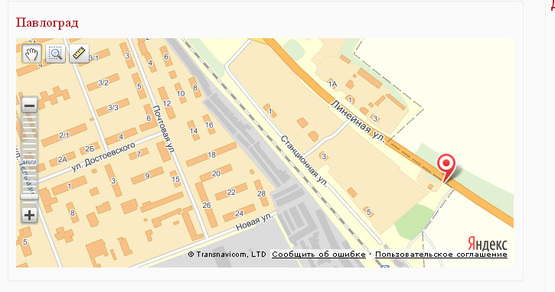 Схема рекламной плоскости по адресу вул. Лінійна, АЗС ТНК, супермаркет "КАПИ"
