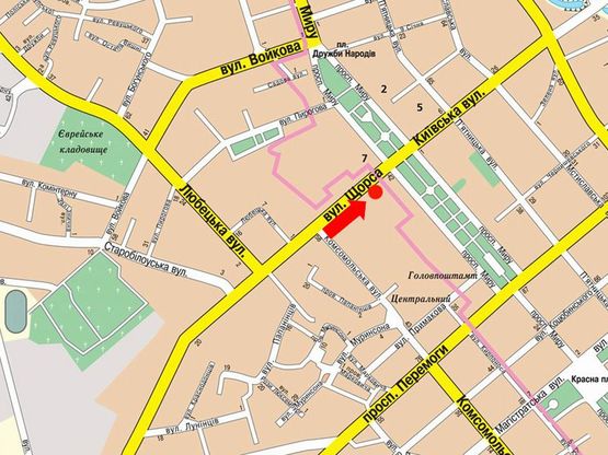 Схема рекламной плоскости по адресу ул Мазепы, 4а, Дом Творчества 2 (сторона А)