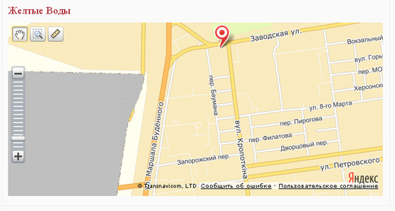 Схема рекламної площини за адресою вул. Заводська (автовокзал)