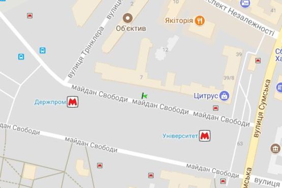 Схема рекламной плоскости по адресу Свободи пл., №8