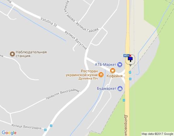 Схема рекламної площини за адресою Дніпровське шосе,  поворот на с.Лісники, зупинка "Лісники", траса Н-01 "Київ-Знам'янка", км 20+800 ліво