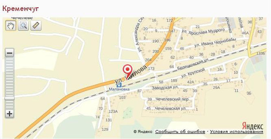 Схема рекламной плоскости по адресу вул. Академіка Герасимовича,179 (вул.Котлова)