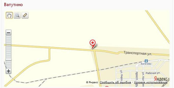 Схема рекламної площини за адресою ул. Транспортная, 33-В